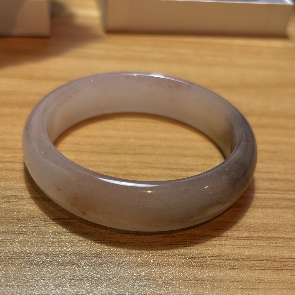 Marble jade stone bangle